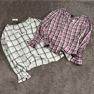NWT Banana Republic Plaid Tops